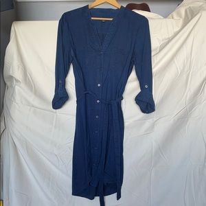 Belted Jean Dress